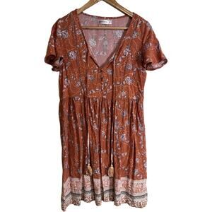 Grace & Co Boho Dress. Size: 10.